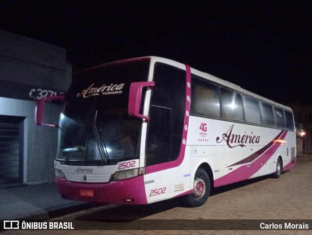 América Turismo 2502 na cidade de Presidente Venceslau, São Paulo, Brasil, por Carlos Morais. Número da foto: #12553903.