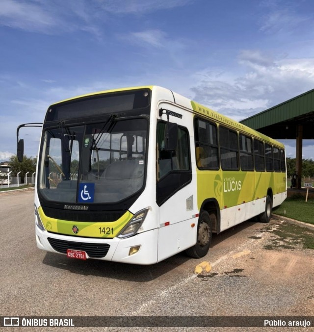 Viação Lucas 1421 na cidade de Lucas do Rio Verde, Mato Grosso, Brasil, por Públio Araujo. Número da foto: #12555556.