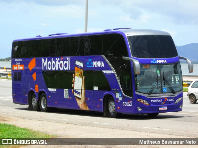 Empresa de Ônibus Nossa Senhora da Penha 63050 na cidade de Florianópolis, Santa Catarina, Brasil, por Mattheus Bassamar Neto. Número da foto: #12554814.