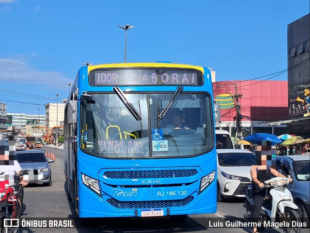 Viação Nossa Senhora do Amparo RJ 186.130 na cidade de Itaboraí, Rio de Janeiro, Brasil, por Luis Guilherme Magela Dias. Número da foto: #12555451.