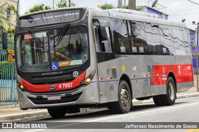Pêssego Transportes 4 7087 na cidade de São Paulo, São Paulo, Brasil, por Jefferson Nascimento. Número da foto: #12553741.
