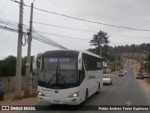 Pullman Bus 299 na cidade de Cartagena, San Antonio, Valparaíso, Chile, por Pablo Andres Yavar Espinoza. Número da foto: #12555310.