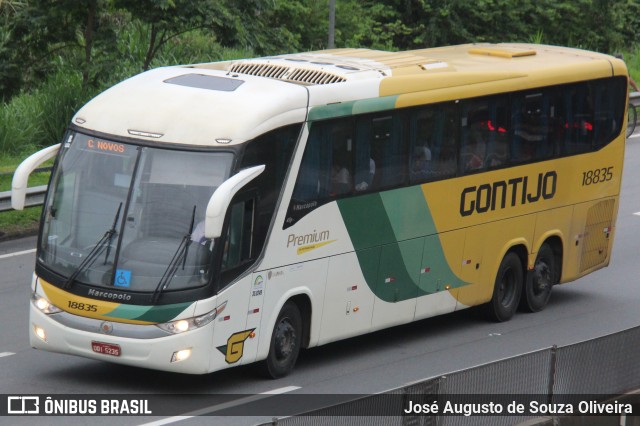 Empresa Gontijo de Transportes 18835 na cidade de Piraí, Rio de Janeiro, Brasil, por José Augusto de Souza Oliveira. Número da foto: #12557255.