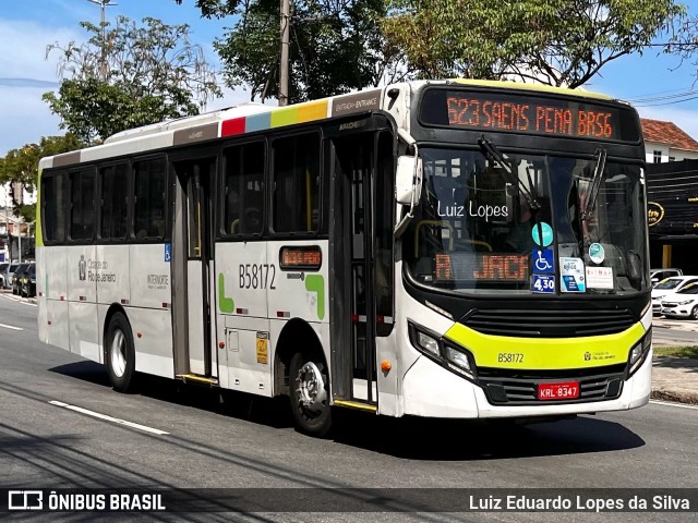 Viação Nossa Senhora de Lourdes B58172 na cidade de Rio de Janeiro, Rio de Janeiro, Brasil, por Luiz Eduardo Lopes da Silva. Número da foto: #12556143.