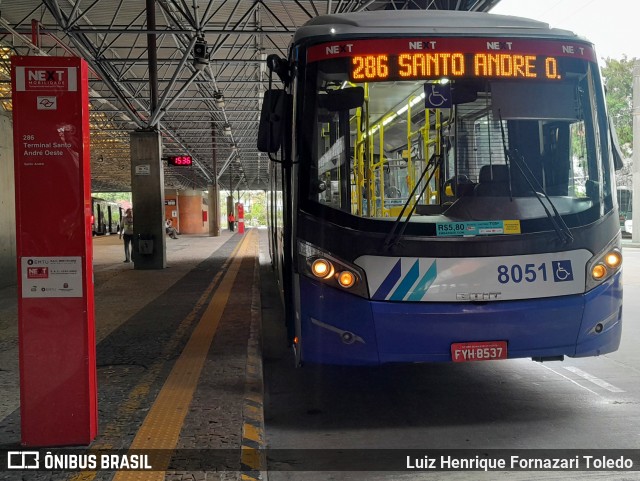 Next Mobilidade - ABC Sistema de Transporte 8051 na cidade de São Bernardo do Campo, São Paulo, Brasil, por Luiz Henrique Fornazari Toledo. Número da foto: #12556356.