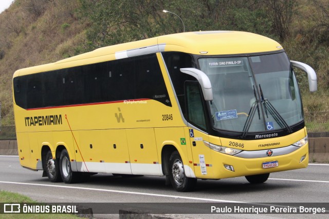 Viação Nova Itapemirim 20846 na cidade de Piraí, Rio de Janeiro, Brasil, por Paulo Henrique Pereira Borges. Número da foto: #12556372.
