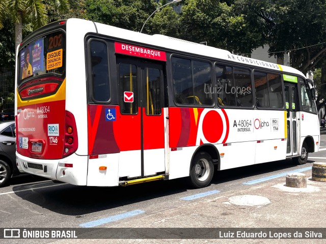 Auto Viação Alpha A48064 na cidade de Rio de Janeiro, Rio de Janeiro, Brasil, por Luiz Eduardo Lopes da Silva. Número da foto: #12556159.
