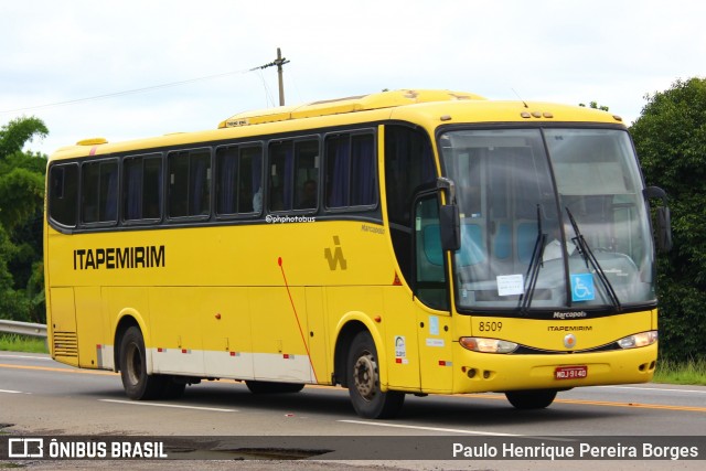 Viação Itapemirim 8509 na cidade de Barra do Piraí, Rio de Janeiro, Brasil, por Paulo Henrique Pereira Borges. Número da foto: #12556321.