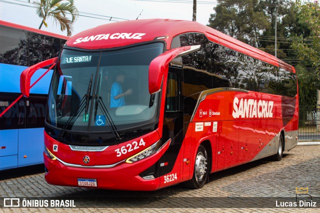 Viação Santa Cruz 36224 na cidade de Juiz de Fora, Minas Gerais, Brasil, por Lucas Diniz. Número da foto: #12556112.