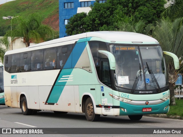 Santa Fé Transportes 094 na cidade de Aparecida, São Paulo, Brasil, por Adailton Cruz. Número da foto: #12556565.