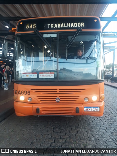 Viação Tamandaré KA696 na cidade de Curitiba, Paraná, Brasil, por JONATHAN EDUARDO CANTOR. Número da foto: #12555976.
