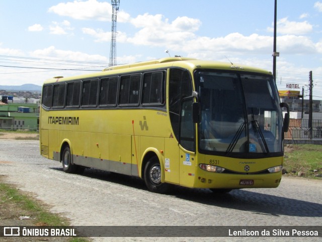 Viação Itapemirim 8531 na cidade de Caruaru, Pernambuco, Brasil, por Lenilson da Silva Pessoa. Número da foto: #12557661.