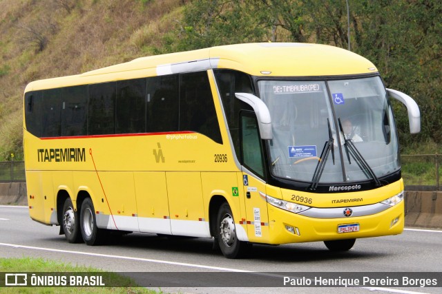 Viação Nova Itapemirim 20936 na cidade de Piraí, Rio de Janeiro, Brasil, por Paulo Henrique Pereira Borges. Número da foto: #12556378.