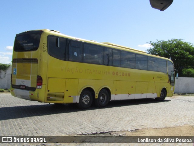 Viação Itapemirim 5701 na cidade de Caruaru, Pernambuco, Brasil, por Lenilson da Silva Pessoa. Número da foto: #12557664.