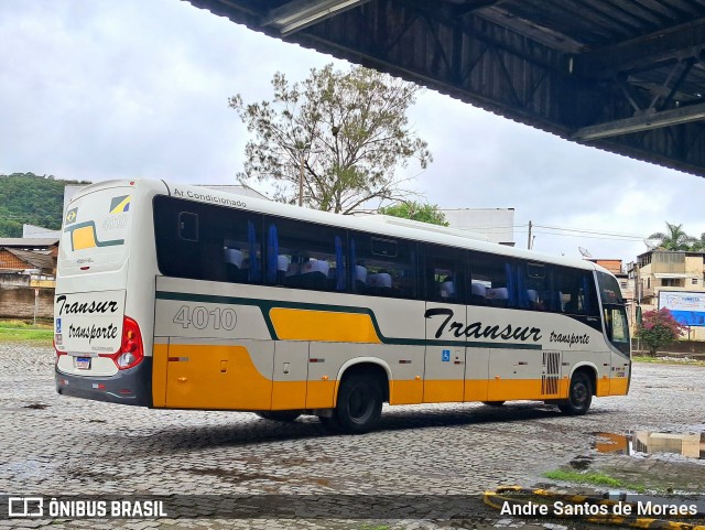 Transur - Transporte Rodoviário Mansur 4010 na cidade de Juiz de Fora, Minas Gerais, Brasil, por Andre Santos de Moraes. Número da foto: #12556073.