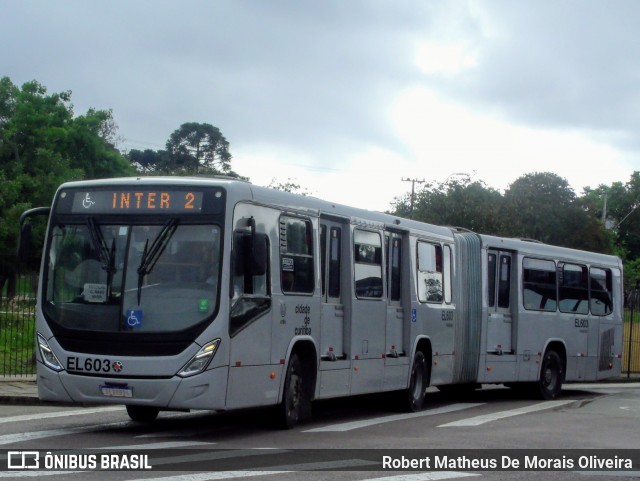 Auto Viação São José dos Pinhais EL603 na cidade de Curitiba, Paraná, Brasil, por Robert Matheus De Morais Oliveira. Número da foto: #12555979.