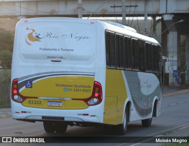 Rio Negro Fretamento e Turismo 83322 na cidade de Vespasiano, Minas Gerais, Brasil, por Moisés Magno. Número da foto: #12556684.