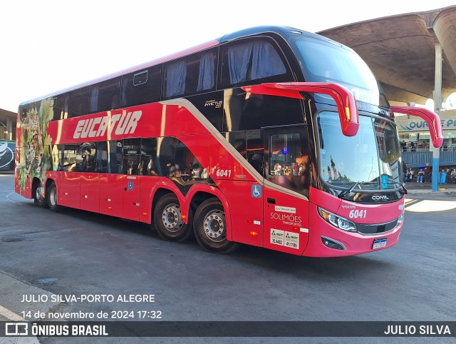 Eucatur - Empresa União Cascavel de Transportes e Turismo 6041 na cidade de Porto Alegre, Rio Grande do Sul, Brasil, por JULIO SILVA. Número da foto: #12559502.