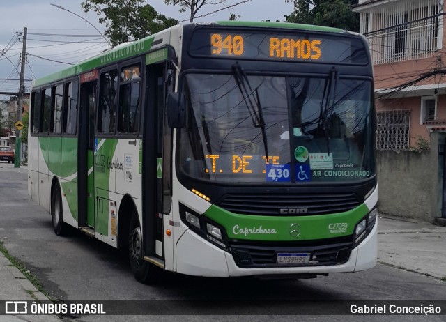 Caprichosa Auto Ônibus C27059 na cidade de Rio de Janeiro, Rio de Janeiro, Brasil, por Gabriel Conceição. Número da foto: #12558600.