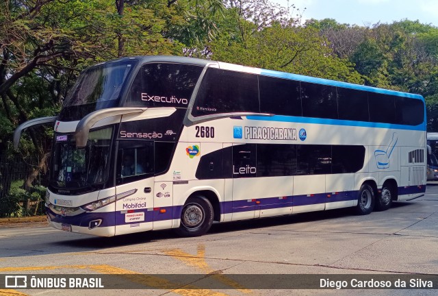 Viação Piracicabana 2680 na cidade de São Paulo, São Paulo, Brasil, por Diego Cardoso da Silva. Número da foto: #12559728.