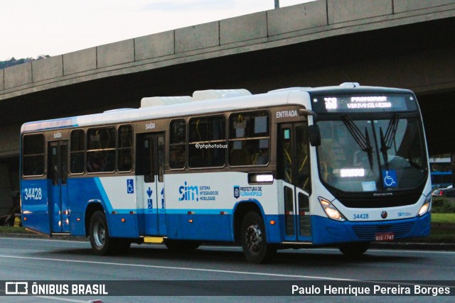 Transporte Coletivo Estrela 34428 na cidade de Florianópolis, Santa Catarina, Brasil, por Paulo Henrique Pereira Borges. Número da foto: #12560121.