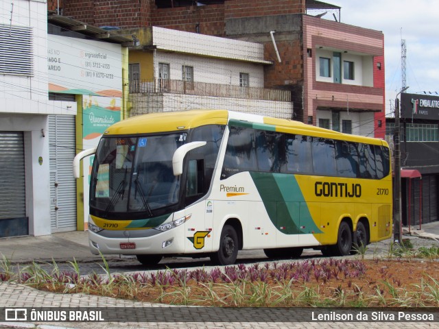 Empresa Gontijo de Transportes 21710 na cidade de Caruaru, Pernambuco, Brasil, por Lenilson da Silva Pessoa. Número da foto: #12558715.