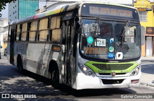 Viação Penha Rio B10534 na cidade de Rio de Janeiro, Rio de Janeiro, Brasil, por Gabriel Conceição. Número da foto: #12558591.