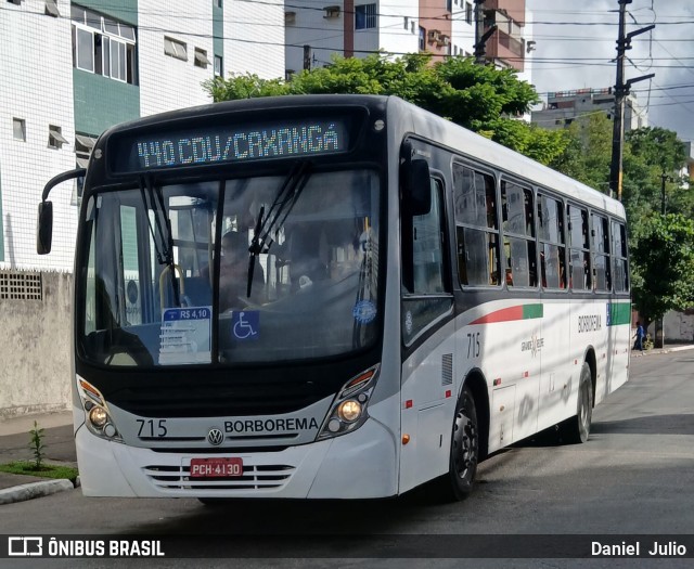 Borborema Imperial Transportes 715 na cidade de Recife, Pernambuco, Brasil, por Daniel  Julio. Número da foto: #12558884.