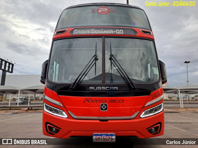 Auto Viação Porto Rico 2406 na cidade de Goiânia, Goiás, Brasil, por Carlos Júnior. Número da foto: #12560248.