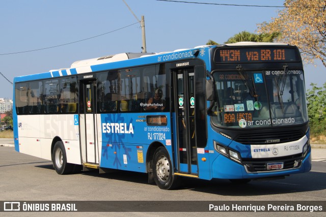 Viação Estrela RJ 177.024 na cidade de Niterói, Rio de Janeiro, Brasil, por Paulo Henrique Pereira Borges. Número da foto: #12560006.