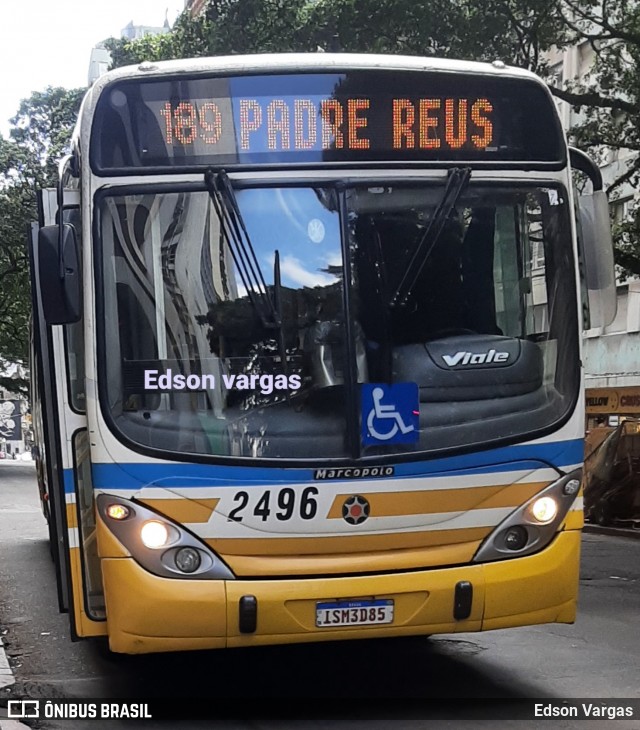 Restinga Transportes Coletivos 2496 na cidade de Porto Alegre, Rio Grande do Sul, Brasil, por Edson Vargas. Número da foto: #12559635.