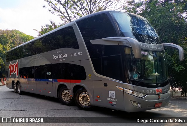Auto Viação 1001 RJ 108.682 na cidade de São Paulo, São Paulo, Brasil, por Diego Cardoso da Silva. Número da foto: #12559733.