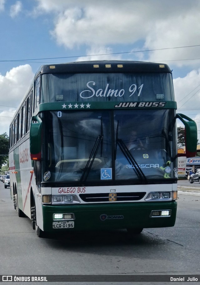 Galego Bus 0198 na cidade de Recife, Pernambuco, Brasil, por Daniel  Julio. Número da foto: #12558910.