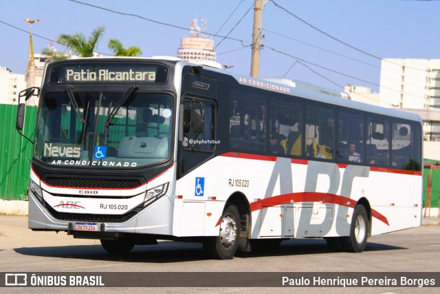 Auto Viação ABC RJ 105.020 na cidade de Niterói, Rio de Janeiro, Brasil, por Paulo Henrique Pereira Borges. Número da foto: #12560026.