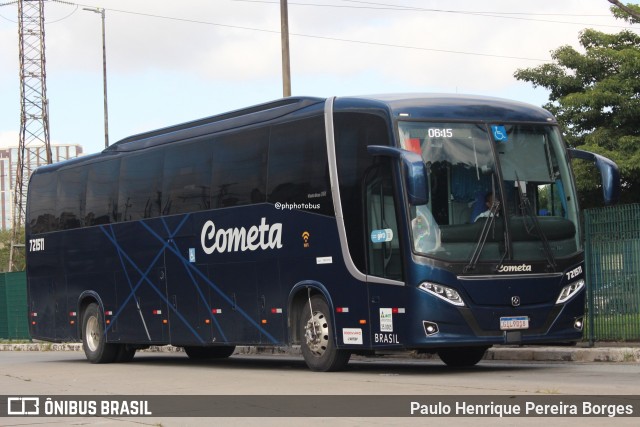 Viação Cometa 721511 na cidade de São Paulo, São Paulo, Brasil, por Paulo Henrique Pereira Borges. Número da foto: #12559977.