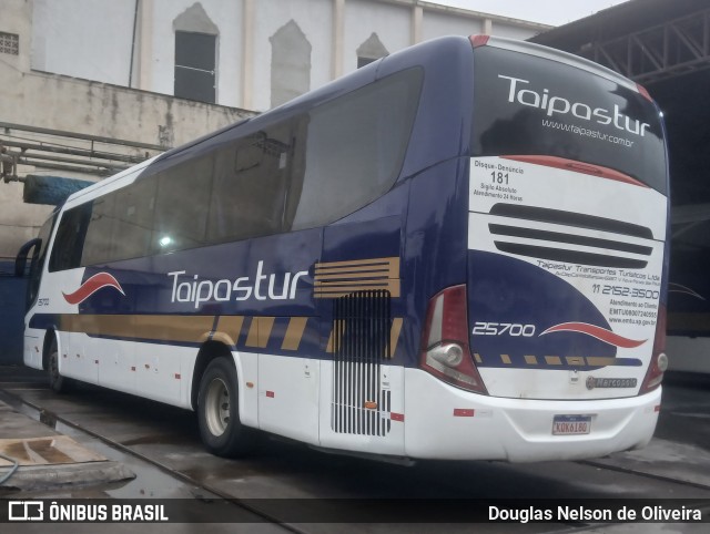 Taipastur Transportes Turísticos 25700 na cidade de São Paulo, São Paulo, Brasil, por Douglas Nelson de Oliveira. Número da foto: #12559358.