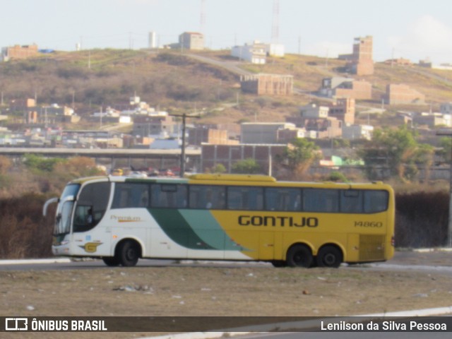 Empresa Gontijo de Transportes 14860 na cidade de Caruaru, Pernambuco, Brasil, por Lenilson da Silva Pessoa. Número da foto: #12562531.