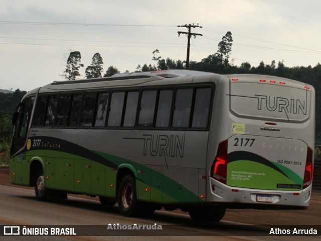 Turin Transportes 2177 na cidade de Congonhas, Minas Gerais, Brasil, por Athos Arruda. Número da foto: #12561238.