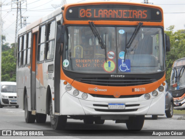 Expresso Nossa Senhora da Glória B06078 na cidade de Nova Iguaçu, Rio de Janeiro, Brasil, por Augusto César. Número da foto: #12561014.