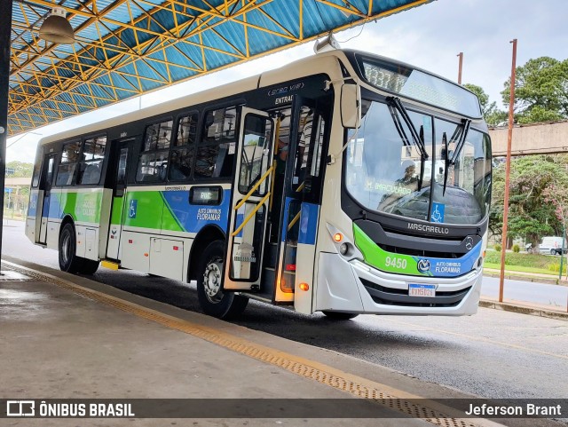 Auto Omnibus Floramar Poços de Caldas 9450 na cidade de Poços de Caldas, Minas Gerais, Brasil, por Jeferson Brant. Número da foto: #12561570.