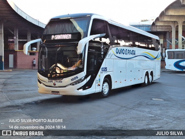 Viação Ouro e Prata 1025 na cidade de Porto Alegre, Rio Grande do Sul, Brasil, por JULIO SILVA. Número da foto: #12563038.