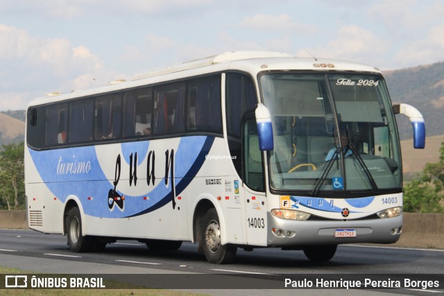 Luan Turismo 14003 na cidade de Roseira, São Paulo, Brasil, por Paulo Henrique Pereira Borges. Número da foto: #12561510.