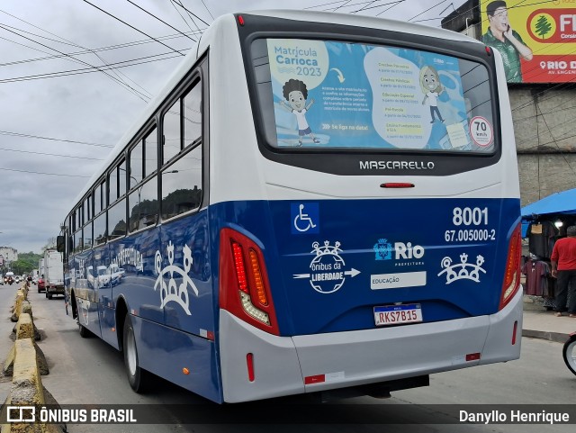 Sibelly Transportes 8001 na cidade de Rio de Janeiro, Rio de Janeiro, Brasil, por Danyllo Henrique. Número da foto: #12561280.