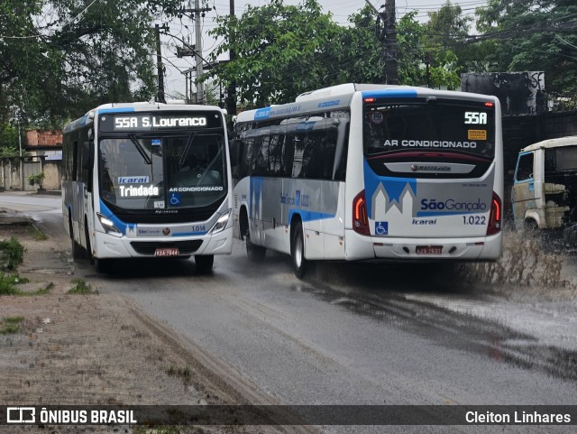 Icaraí Auto Transportes 1.022 na cidade de São Gonçalo, Rio de Janeiro, Brasil, por Cleiton Linhares. Número da foto: #12560934.
