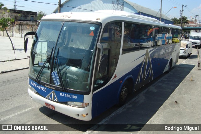 Rápido Macaense RJ 150.106 na cidade de Nova Iguaçu, Rio de Janeiro, Brasil, por Rodrigo Miguel. Número da foto: #12562708.