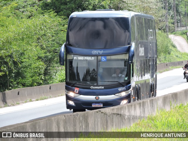 Viação Cometa 18311 na cidade de Juquitiba, São Paulo, Brasil, por HENRIQUE ANTUNES. Número da foto: #12561842.