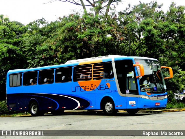 Litorânea Transportes Coletivos 5078 na cidade de São Paulo, São Paulo, Brasil, por Raphael Malacarne. Número da foto: #12563063.