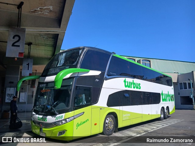 TurBus 3058 na cidade de Viña del Mar, Valparaíso, Valparaíso, Chile, por Raimundo Zamorano. Número da foto: #12561636.