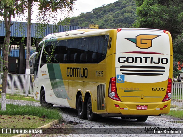Empresa Gontijo de Transportes 19315 na cidade de Juiz de Fora, Minas Gerais, Brasil, por Luiz Krolman. Número da foto: #12563495.