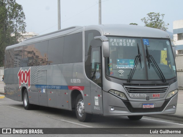 Auto Viação 1001 RJ 108.1176 na cidade de Rio de Janeiro, Rio de Janeiro, Brasil, por Luiz Guilherme. Número da foto: #12563433.